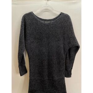 Banana Republic Filpucci Sweater Dress Gray XS Italian Yarn Merino Wool Blend